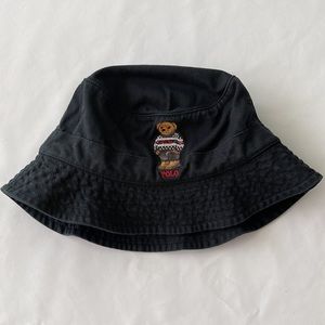 Polo Ralph Lauren Men’s Polo Bear Bucket Hat Sz Small/Medium Black New